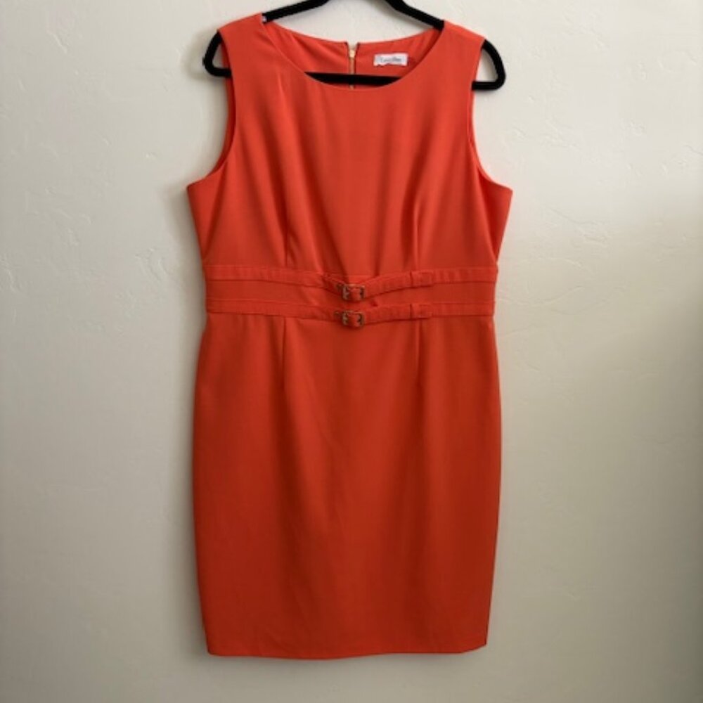 Orange Calvin Klein Dress